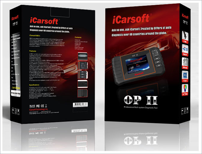 iCarsoft OP II für Opel OBD Diagnosegerät