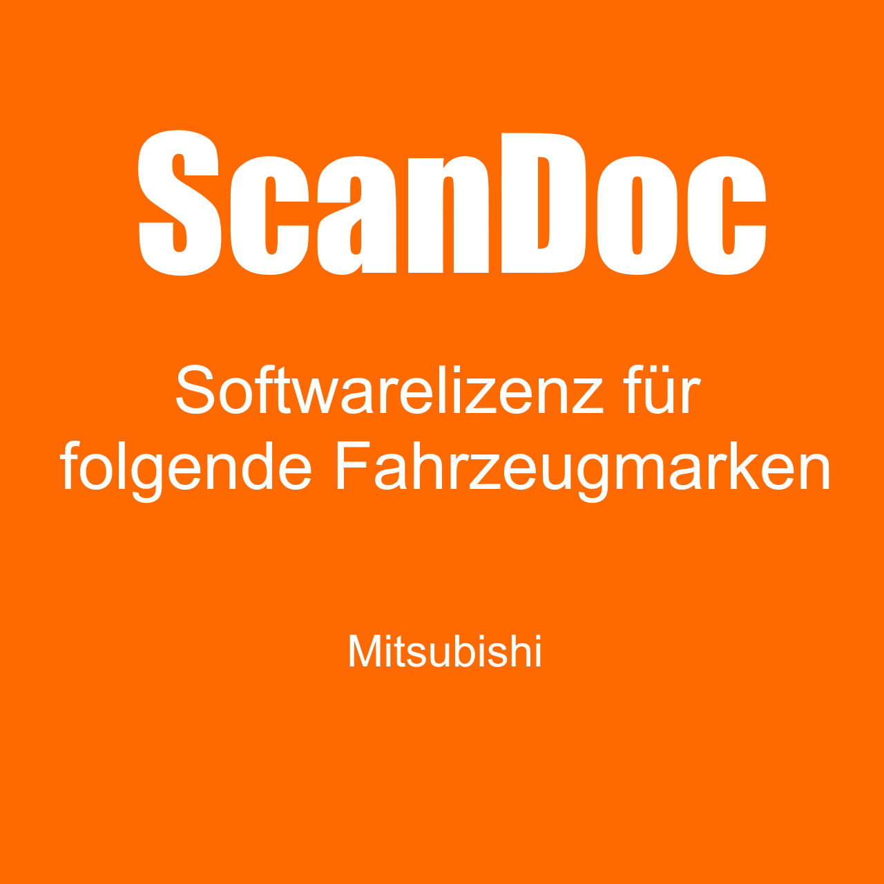 Diagnosesoftware für Mitsubishi