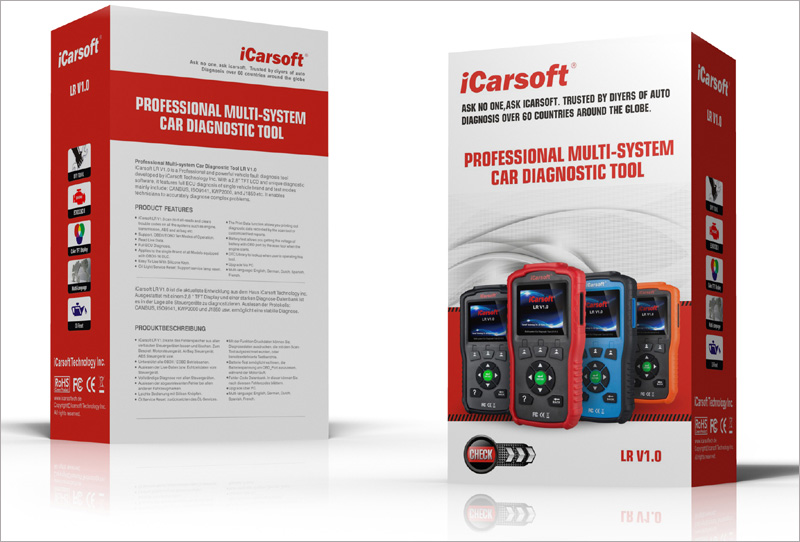 iCarsoft LR V1.0 Landrover Jaguar OBD Diagnosegerät Service Rücksteller